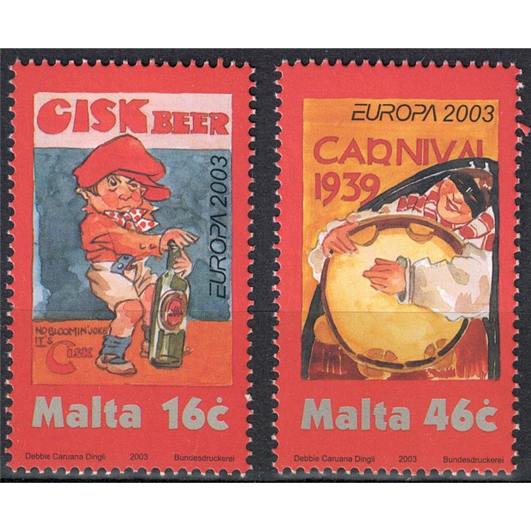 MALTA 2003 Europa 2v MNH**