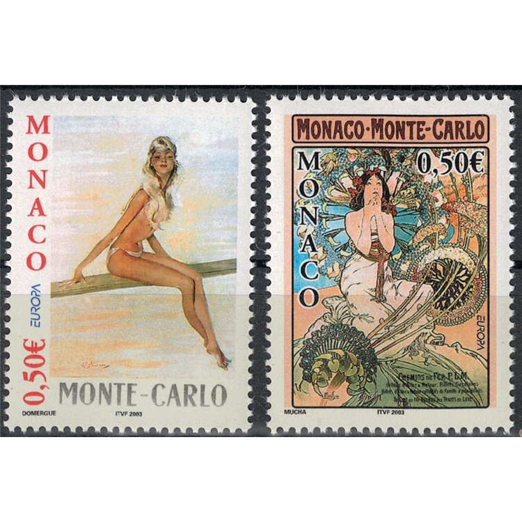 MONACO 2003 Europe 2v MNH**