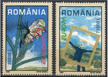 ROMANIA 2003 Europa 2v MNH**