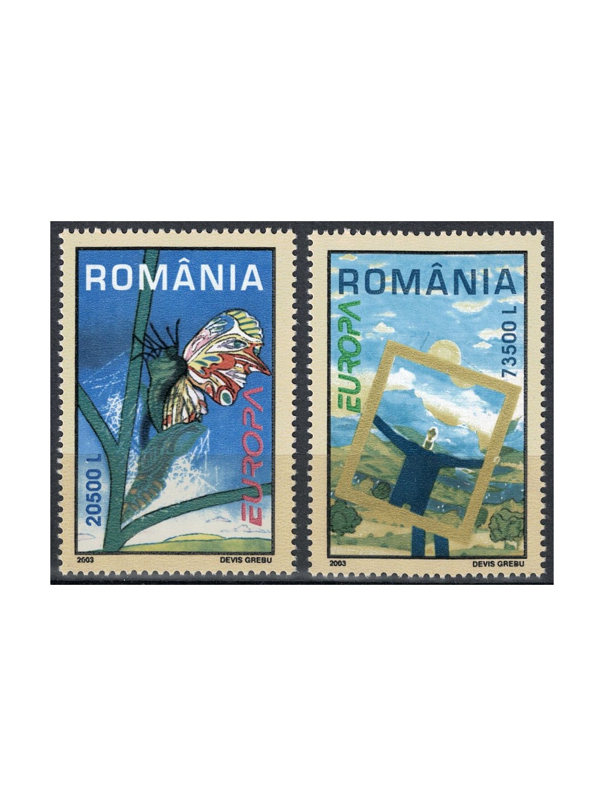ROMANIA 2003 Europe 2v MNH**