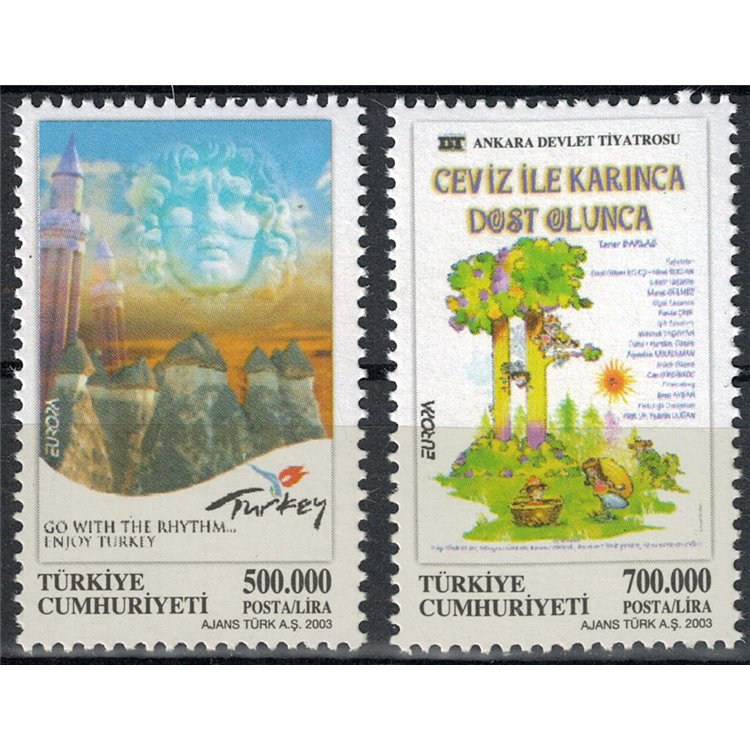Türkiye 2003 Europe 2v MNH**
