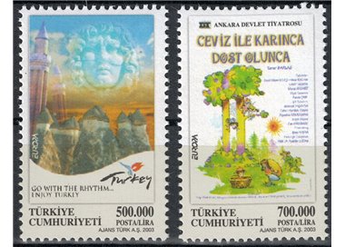 Türkiye 2003 Europe 2v MNH**