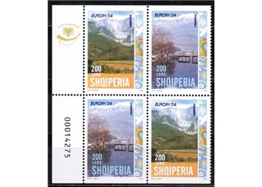 ALBANIA 2004 Europe (from booklet) 4v MNH**
