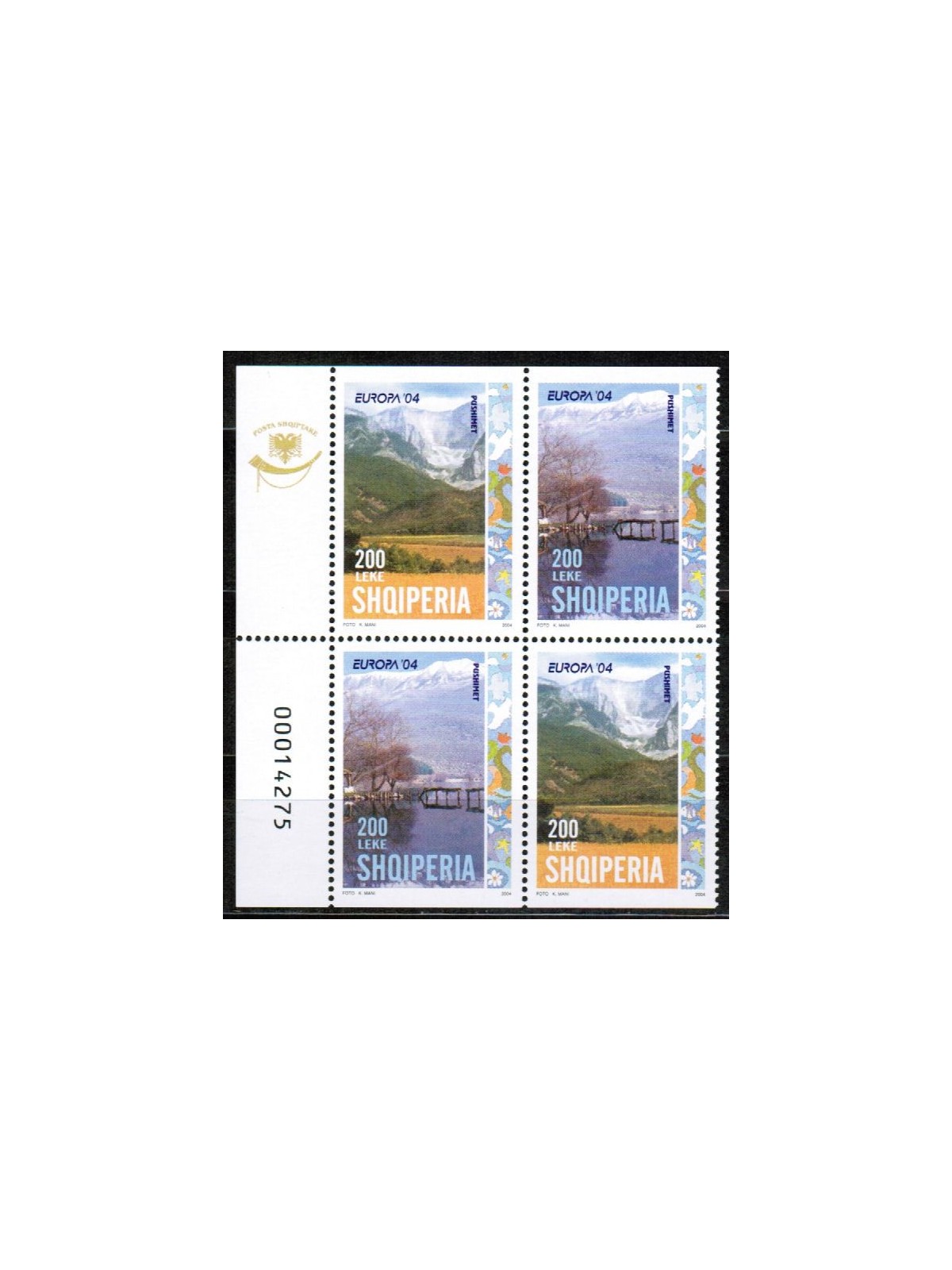 ALBANIA 2004 Europe (from booklet) 4v MNH**