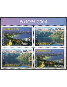 AZERBAIJAN 2004 Europe (from booklet) 4v MNH**