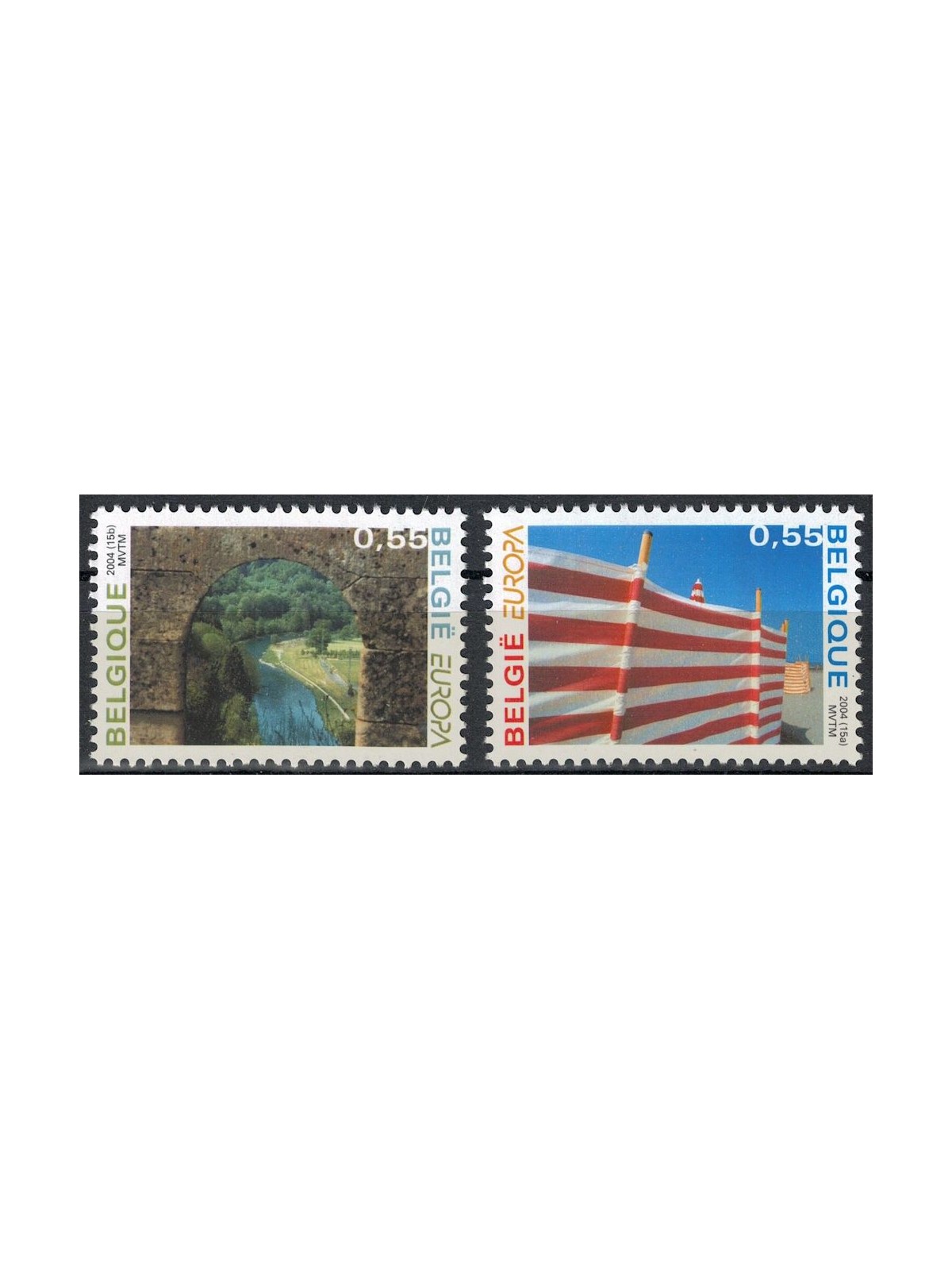 BELGIUM 2004 Europe 2v MNH**