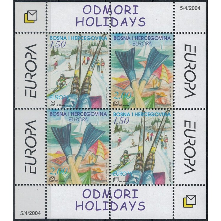 CROATIAN BOSNIA 2004 Europe s/s MNH**