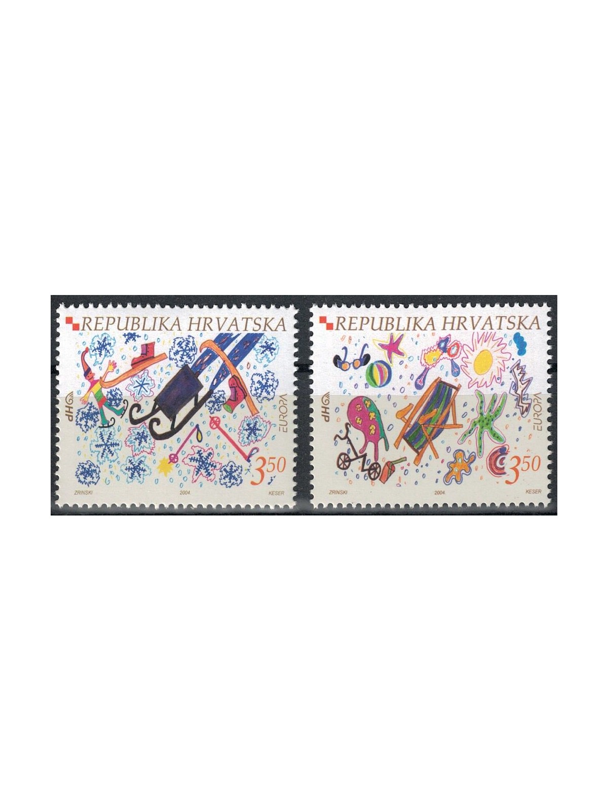 CROATIA 2004 Europe 2v MNH**