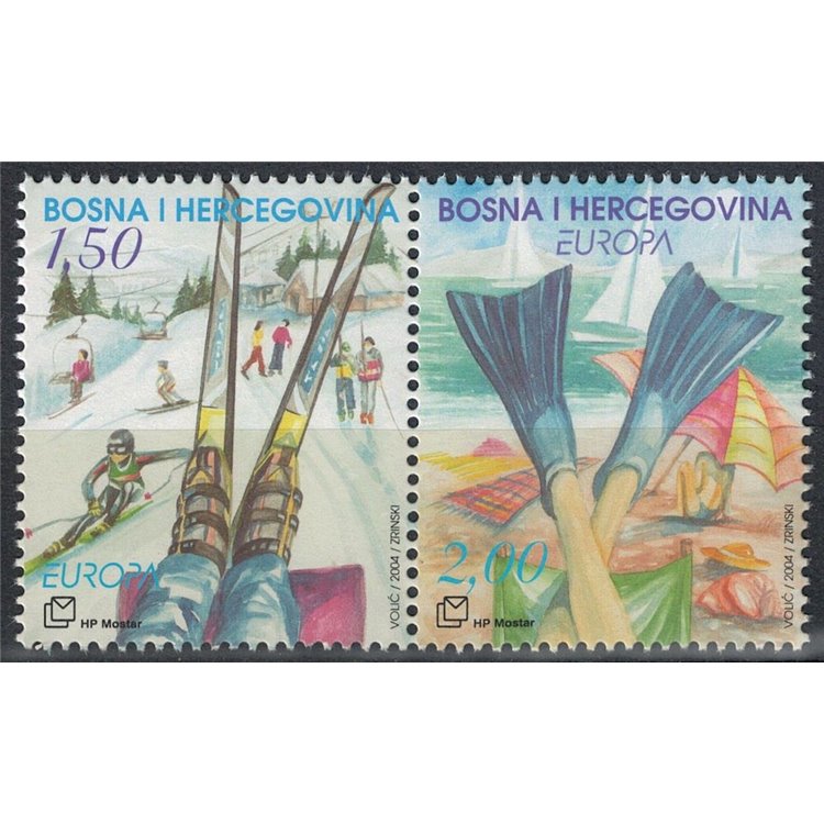 CROATIAN BOSNIA 2004 Europe 2v MNH**