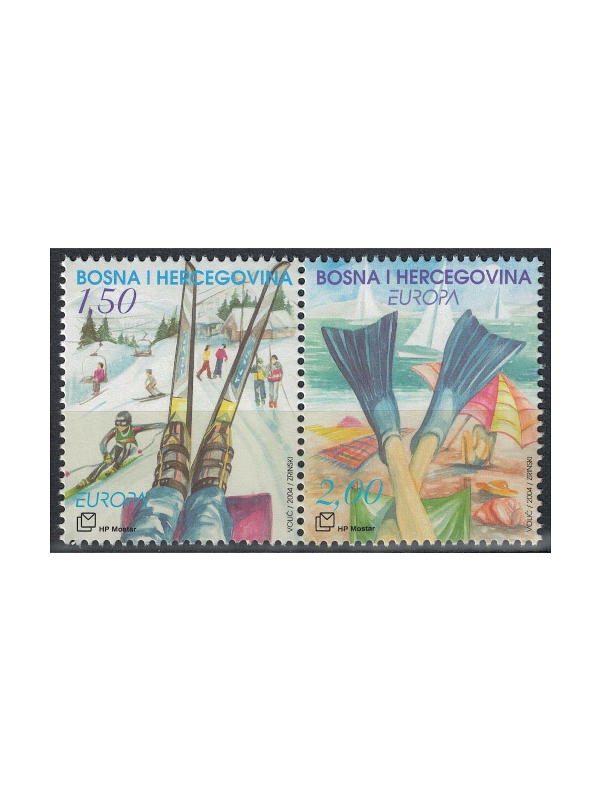 BOSNIA CROATA 2004 Europa 2v MNH**