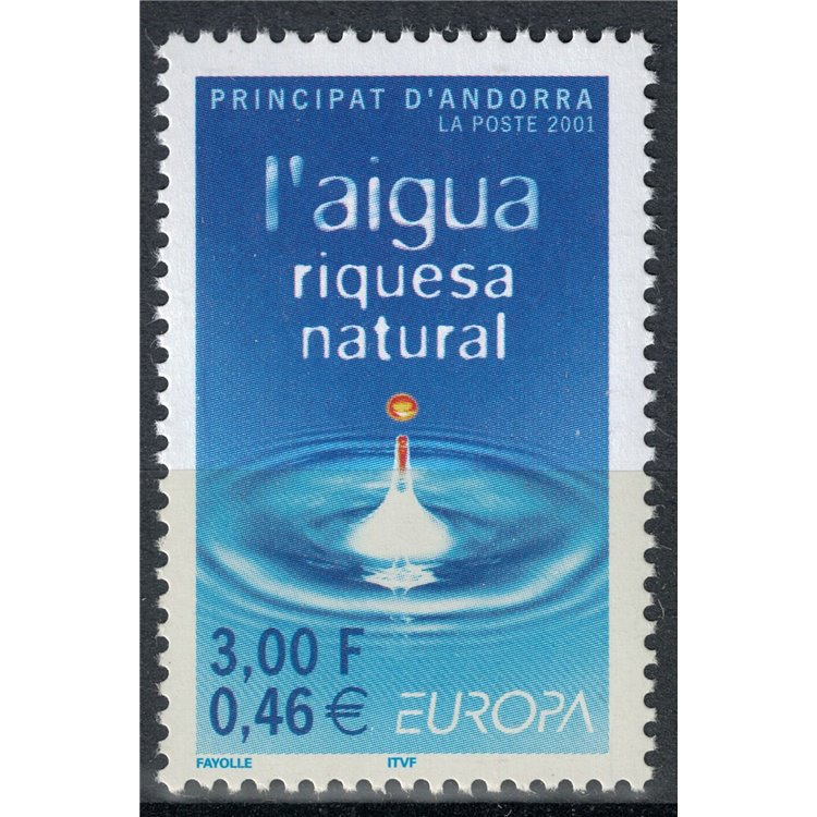 FRENCH ANDORRA 2001 Europe MNH**