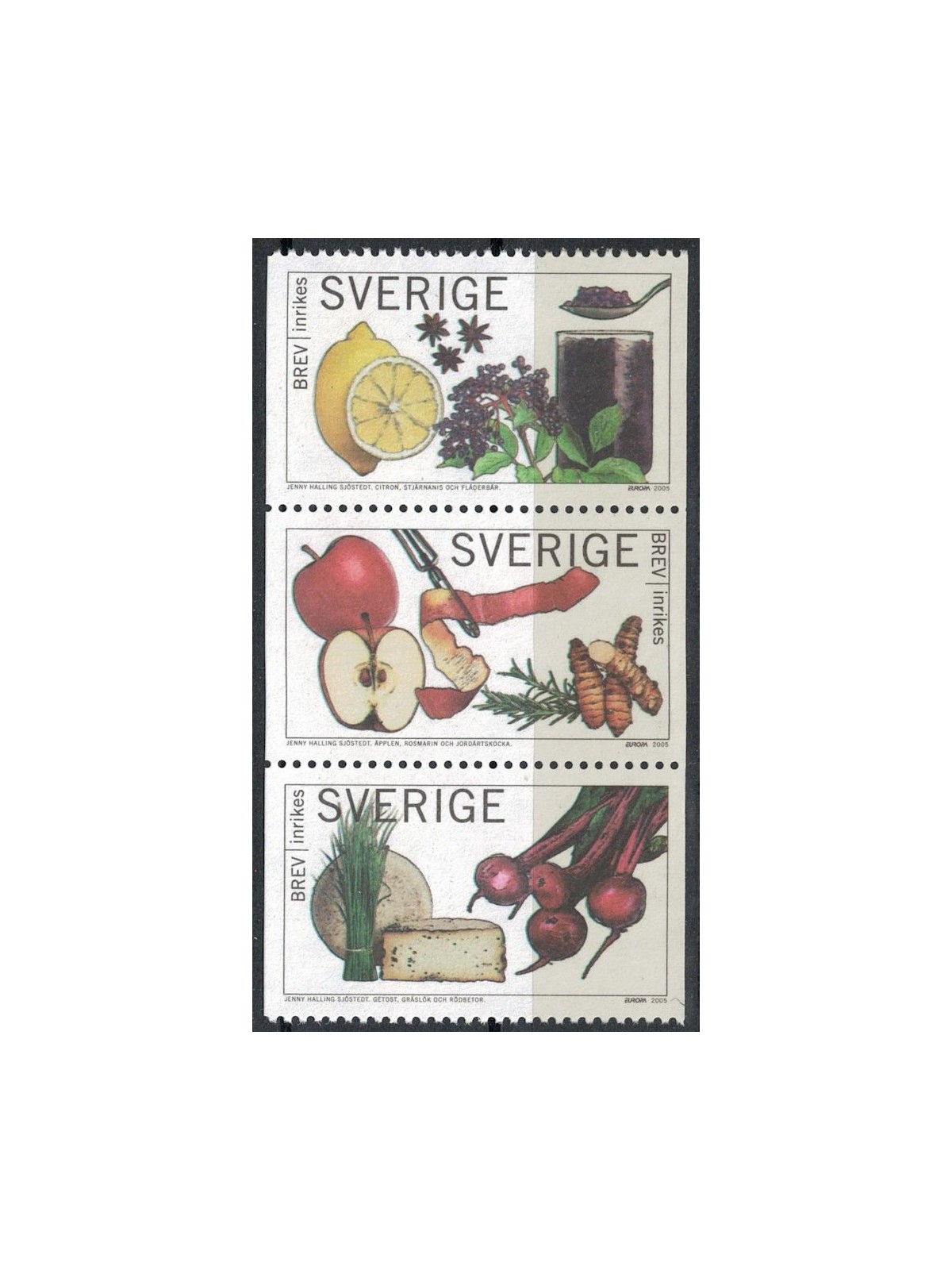SWEDEN 2005 Europe 3v MNH**