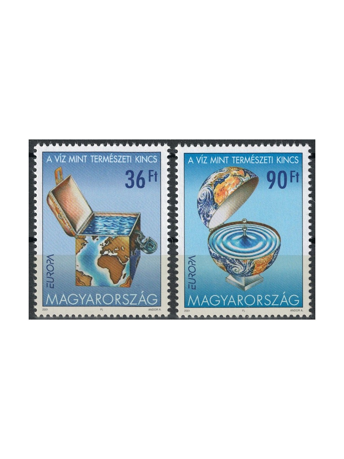HUNGARY 2001 Europe 2v MNH**