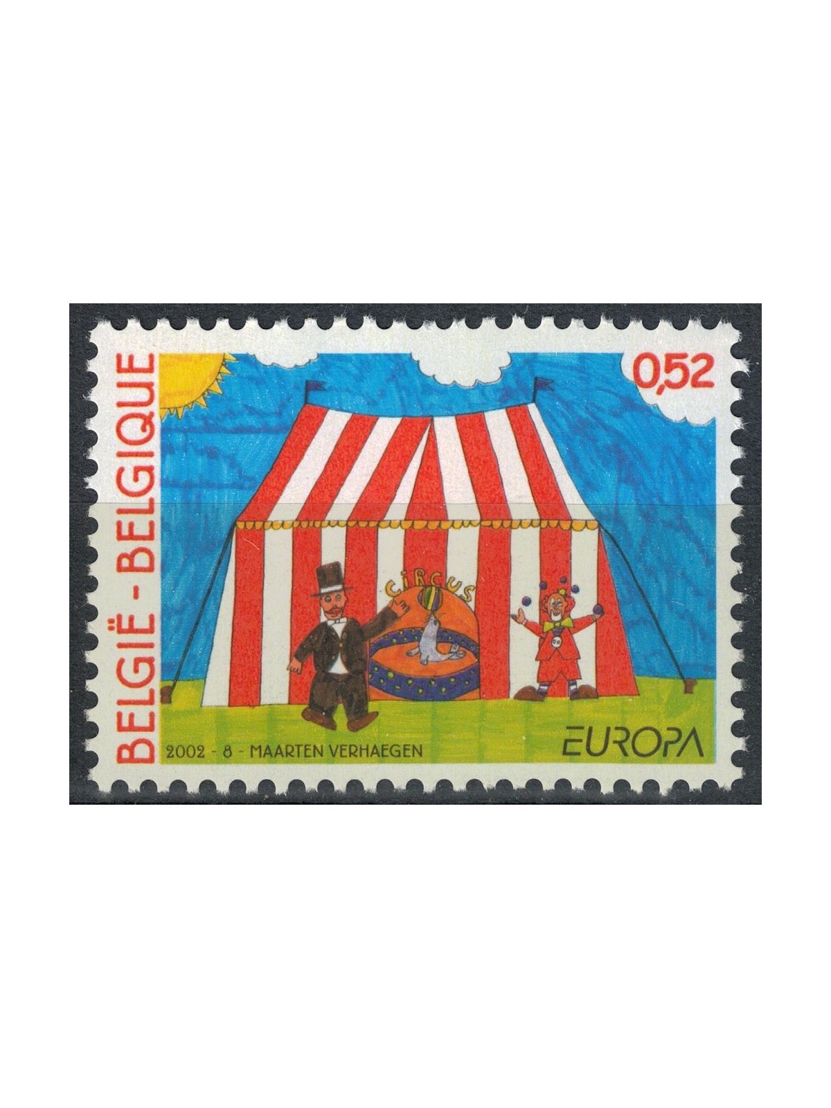 BELGIO 2002 Europa MNH**