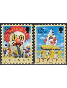 JERSEY 2002 Europe 2v MNH**