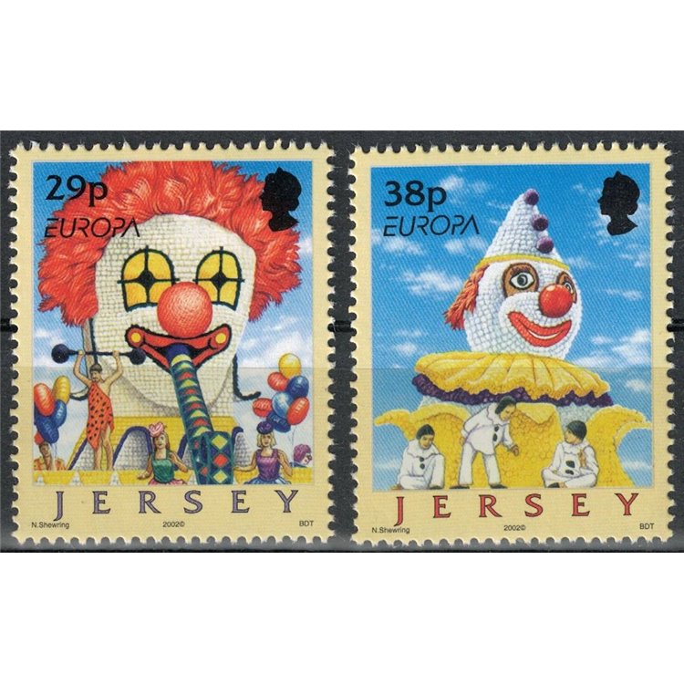 JERSEY 2002 Europe 2v MNH**