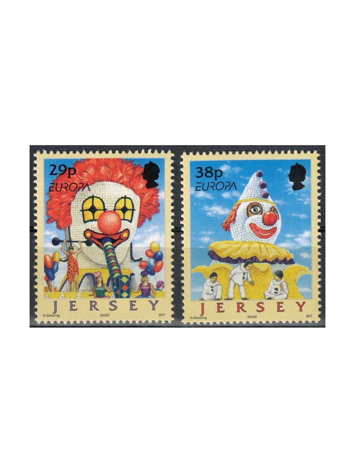JERSEY 2002 Europa 2v MNH**