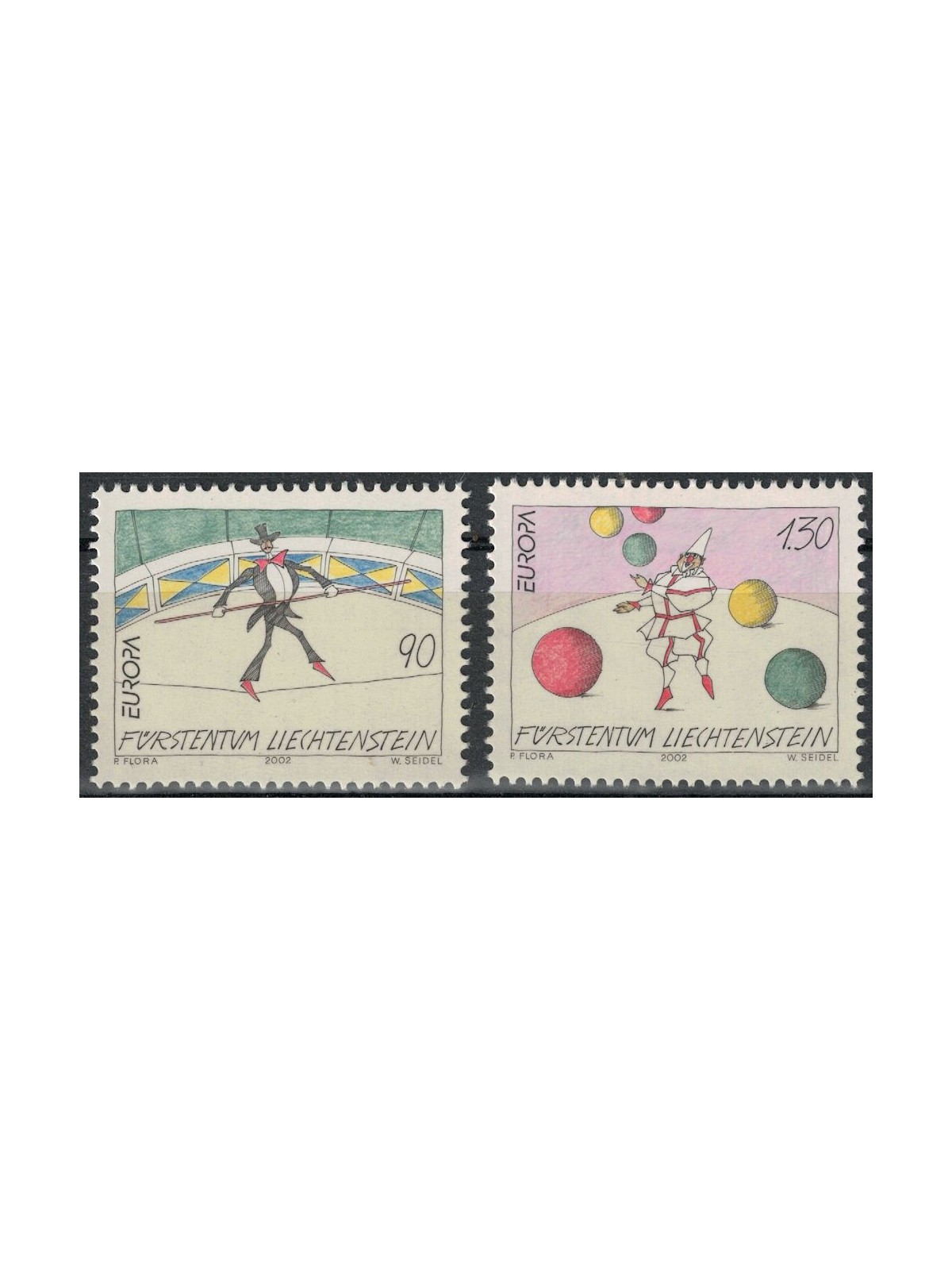 LIECHTENSTEIN 2002 Europa 2v MNH**