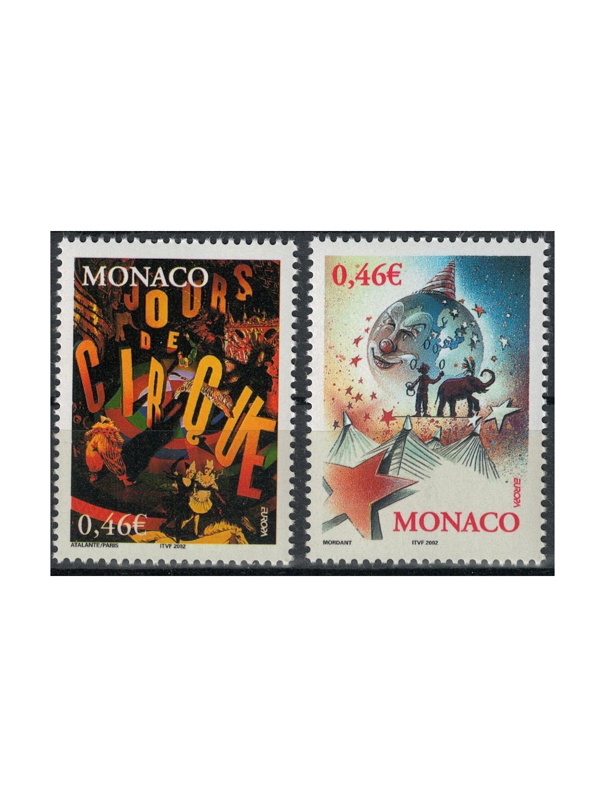 MONACO 2002 Europe 2v MNH**
