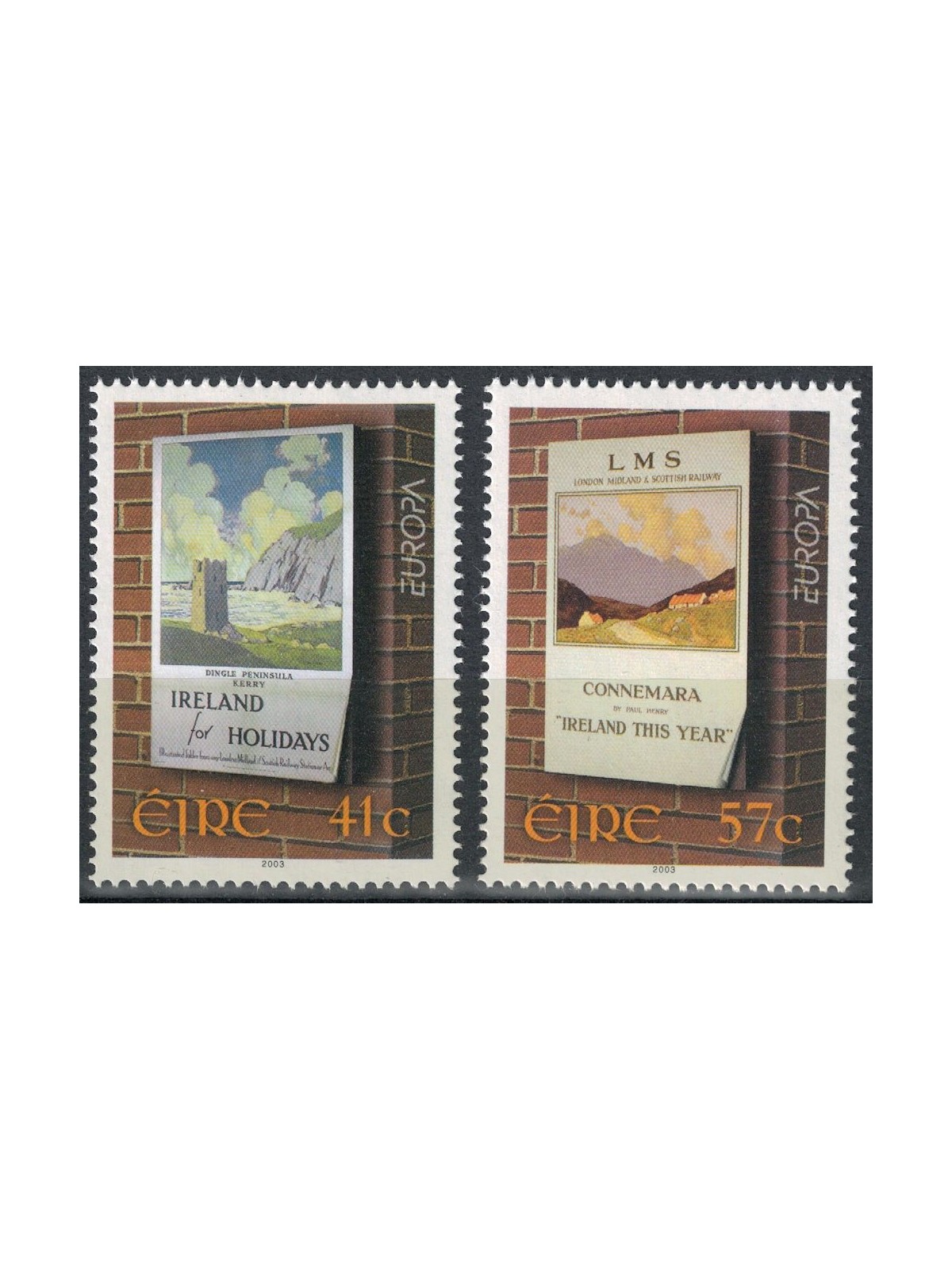 IRLANDA 2003 Europa 2v MNH**