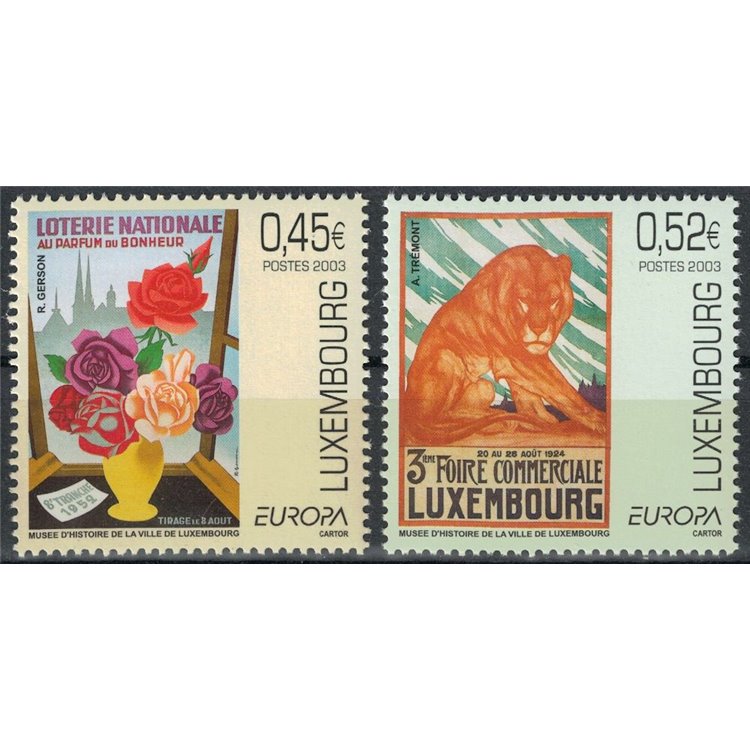 LUSSEMBURGO 2003 Europa 2v MNH**