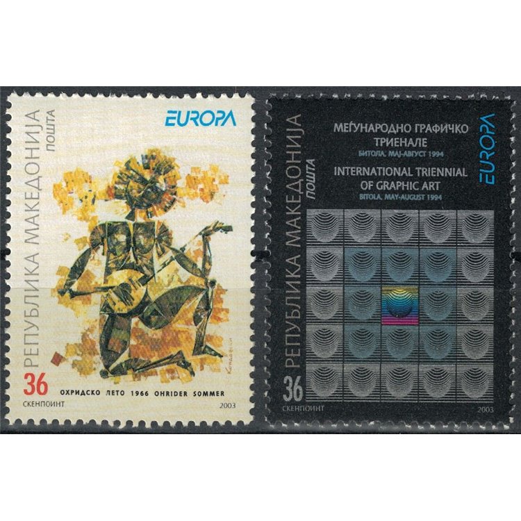 MACEDONIA 2003 Europe 2v MNH**