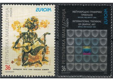 MACEDONIA 2003 Europa 2v MNH**
