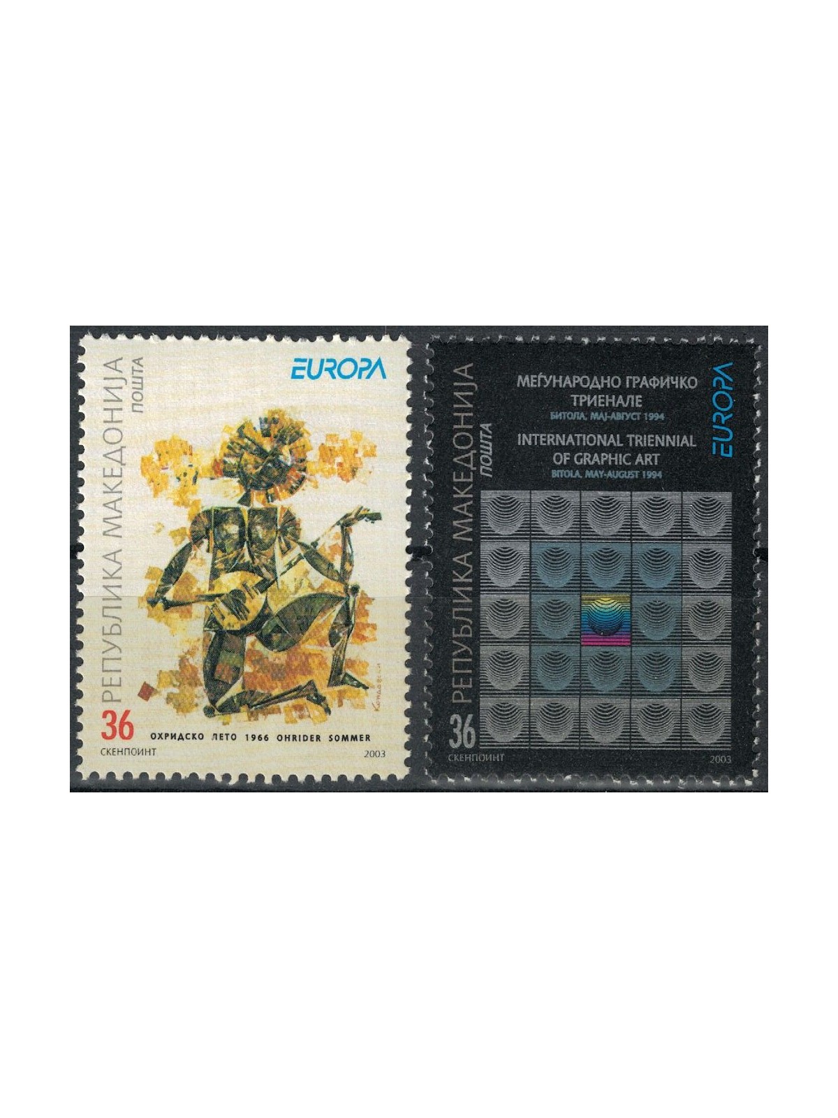MACEDONIA 2003 Europa 2v MNH**