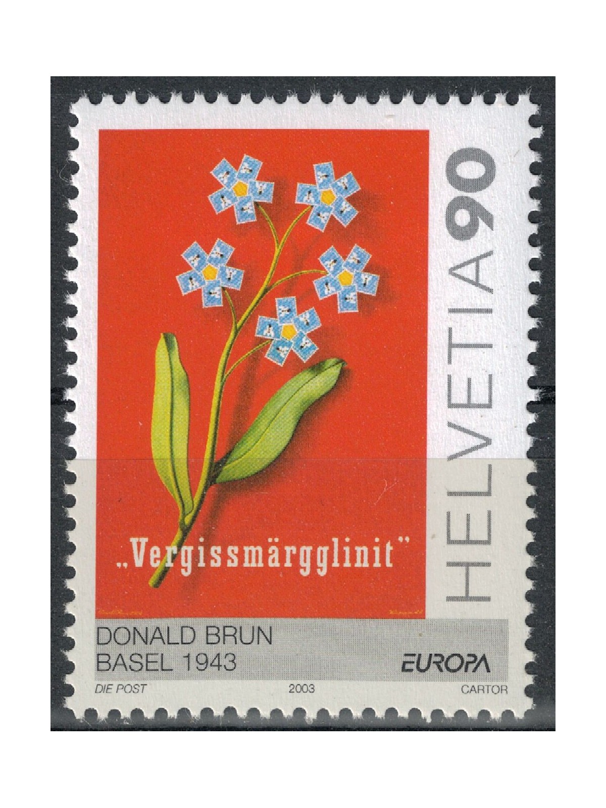 SVIZZERA 2003 Europa MNH**