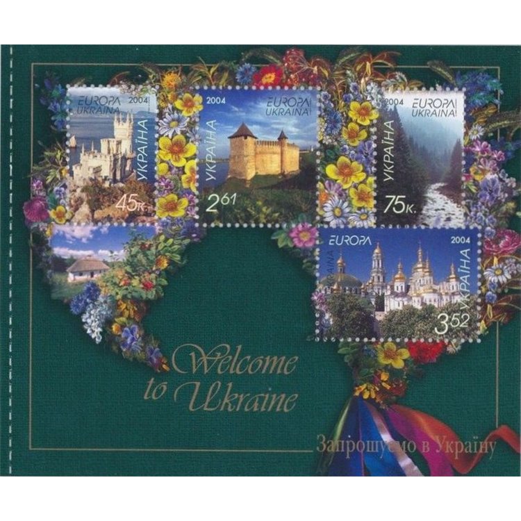 UKRAINE 2004 Europe (from booklet) 4v MNH**