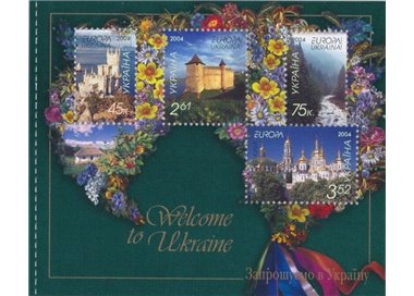 UKRAINE 2004 Europe (from booklet) 4v MNH**