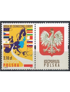 POLONIA 2004 Adesione all'Unione Europea MNH**