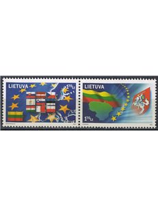 LITUANIA 2004 Adesione all'Unione Europea 2v MNH**