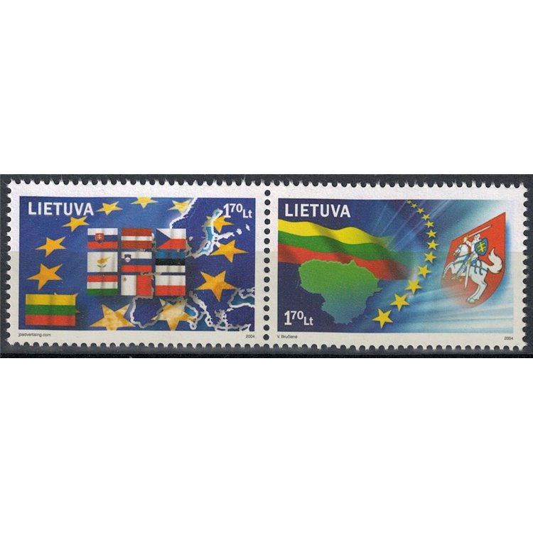 LITHUANIA 2004 Accession to the European Union 2v MNH**