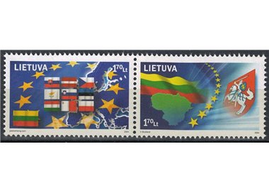 LITUANIA 2004 Adesione all'Unione Europea 2v MNH**