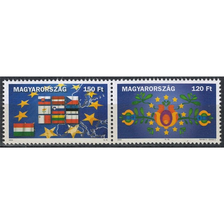 UNGHERIA 2004 Adesione all'Unione Europea 2v MNH**