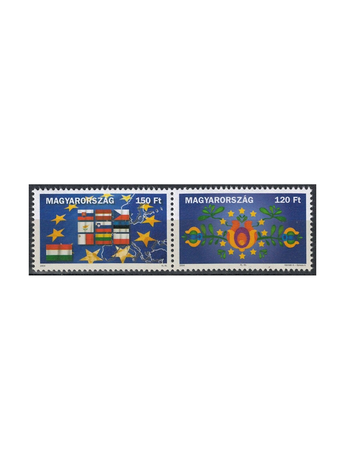 UNGHERIA 2004 Adesione all'Unione Europea 2v MNH**