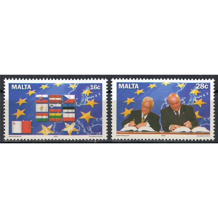 MALTA 2004 Adesione all'Unione Europea 2v MNH**