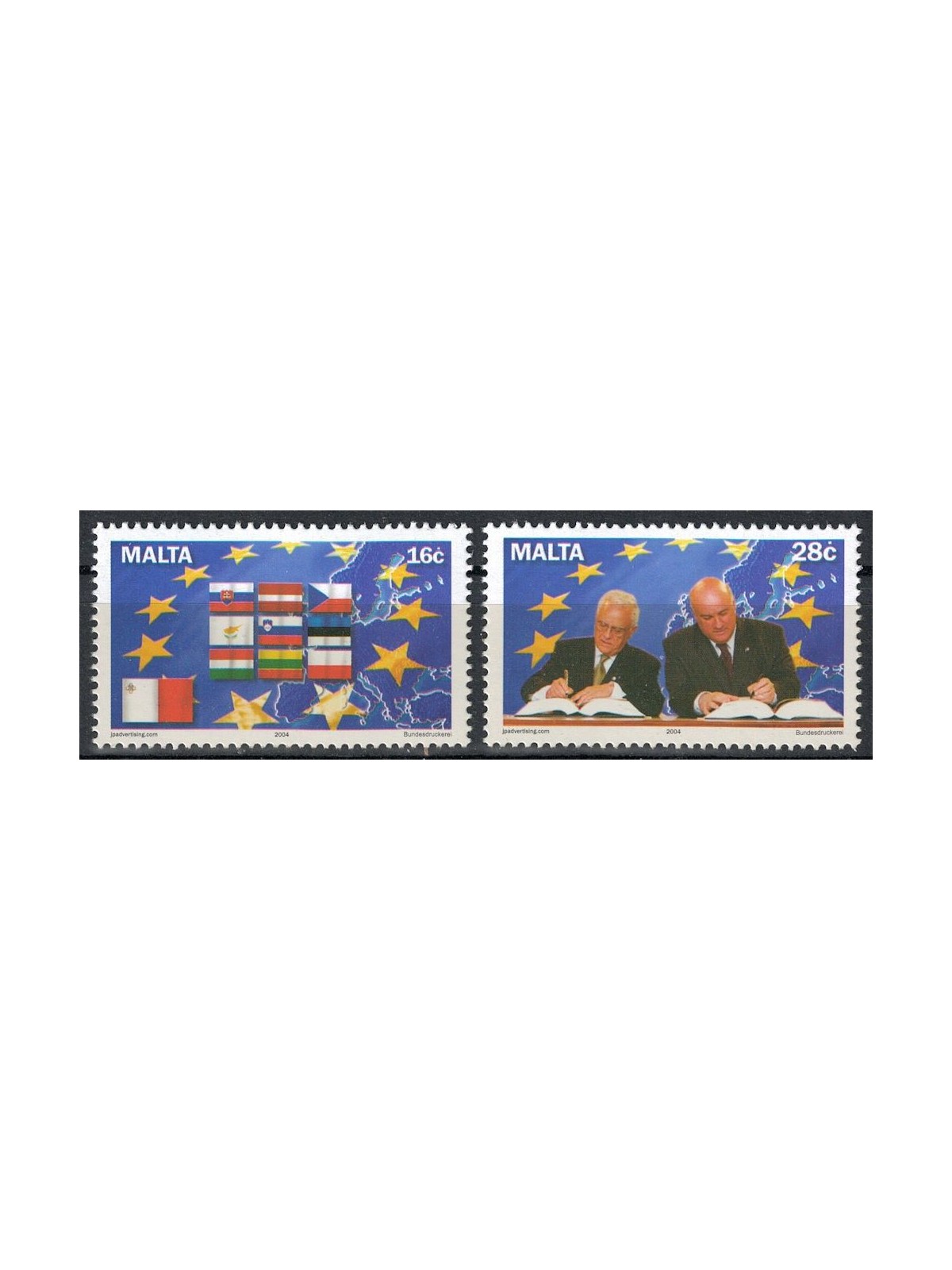 MALTA 2004 Adesione all'Unione Europea 2v MNH**