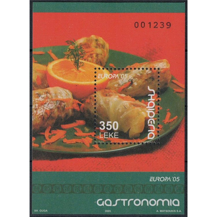 ALBANIA 2005 Europa BF MNH**