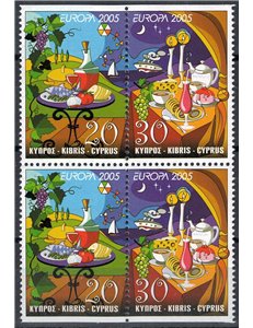 CYPRUS 2005 Europe (from booklet) 4v MNH**
