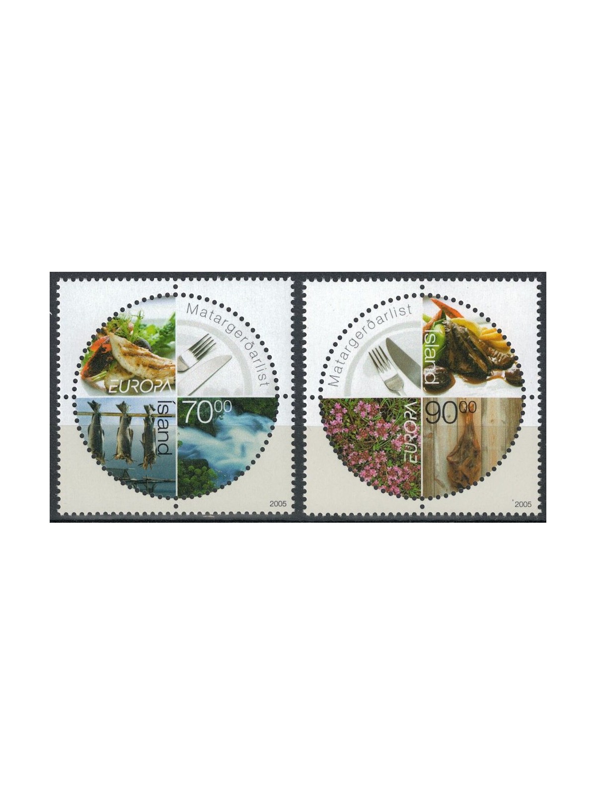 ISLANDA 2005 Europa 2v MNH**