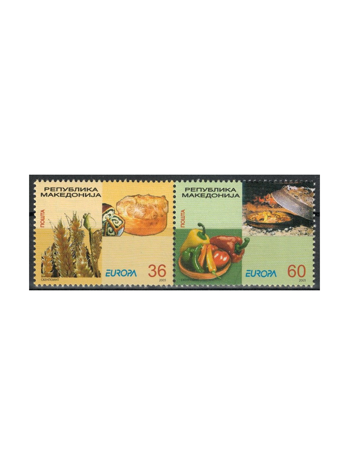 MACEDONIA 2005 Europa 2v MNH**