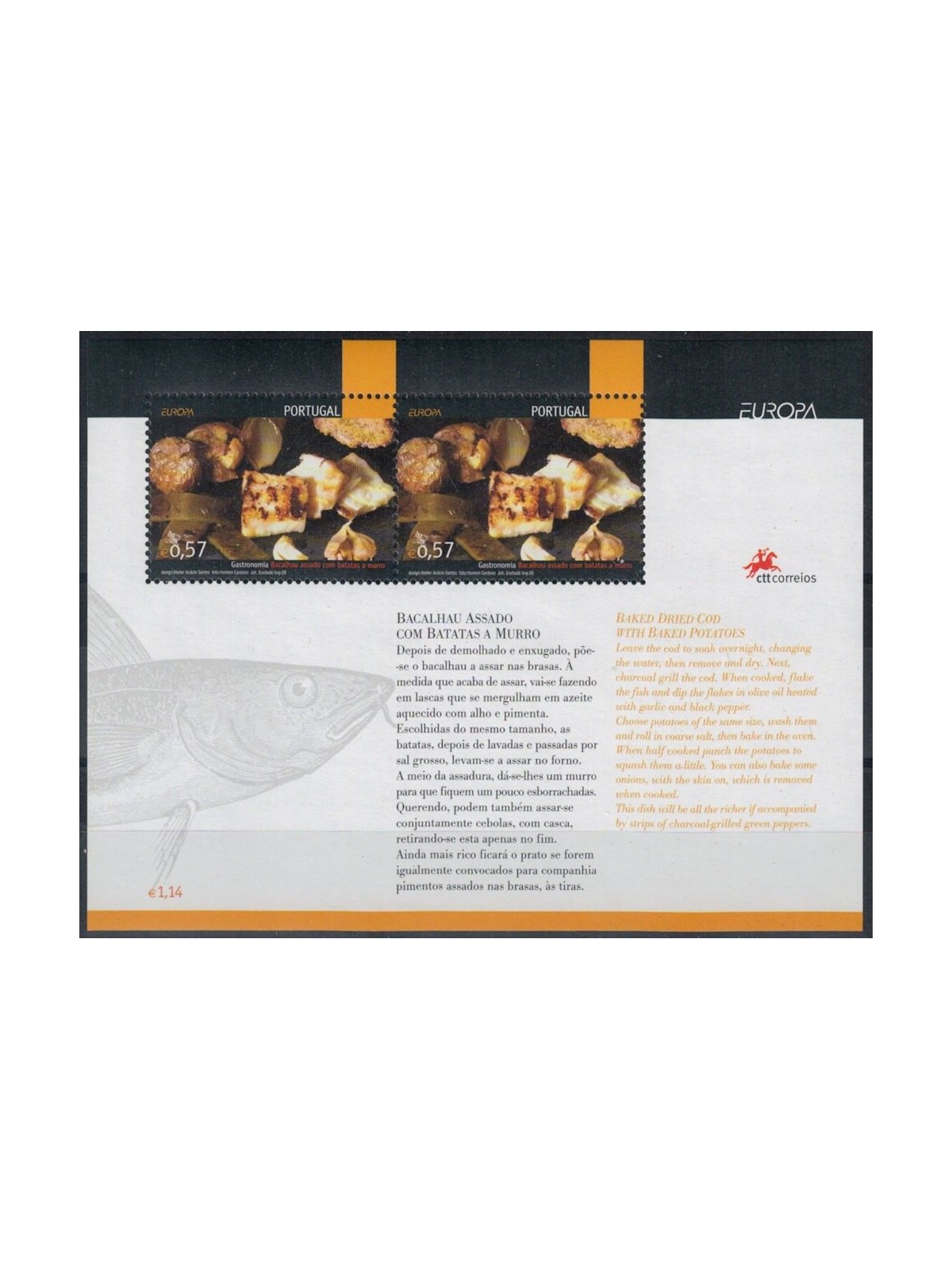 PORTOGALLO 2005 Europa BF MNH**