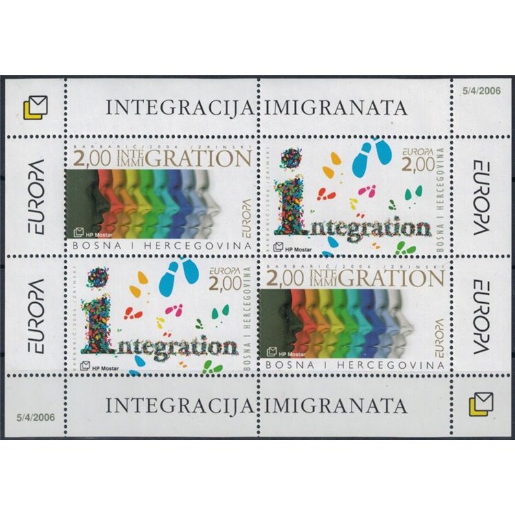 CROATIAN BOSNIA 2006 Europe s/s MNH**
