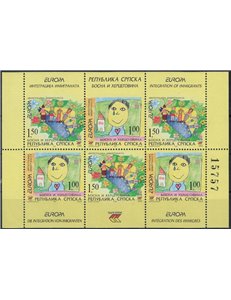 BOSNIA SERBA 2006 Europe (from booklet) 6v MNH**