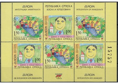 BOSNIA SERBA 2006 Europe (from booklet) 6v MNH**