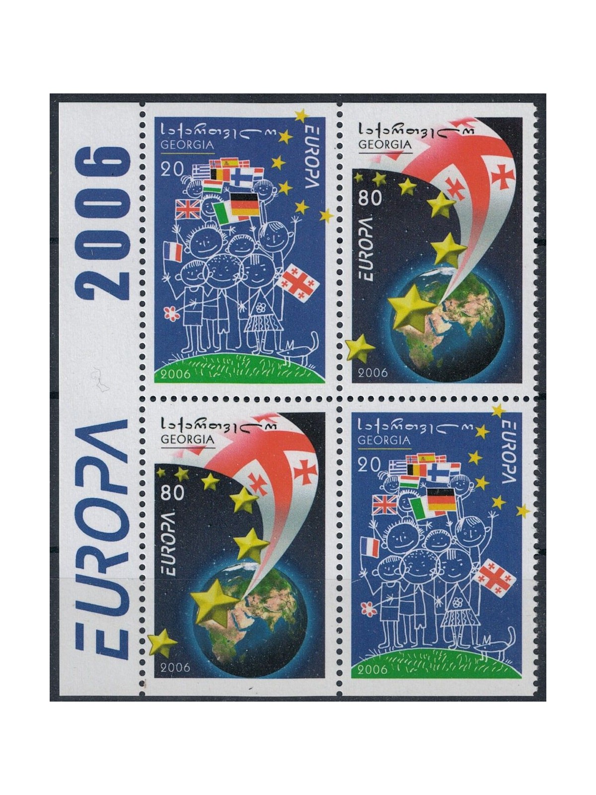 GEORGIA 2006 Europa (da LB) 4v MNH**