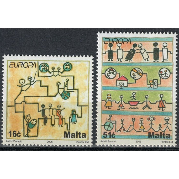 MALTA 2006 Europa 2v MNH**