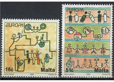 MALTA 2006 Europa 2v MNH**